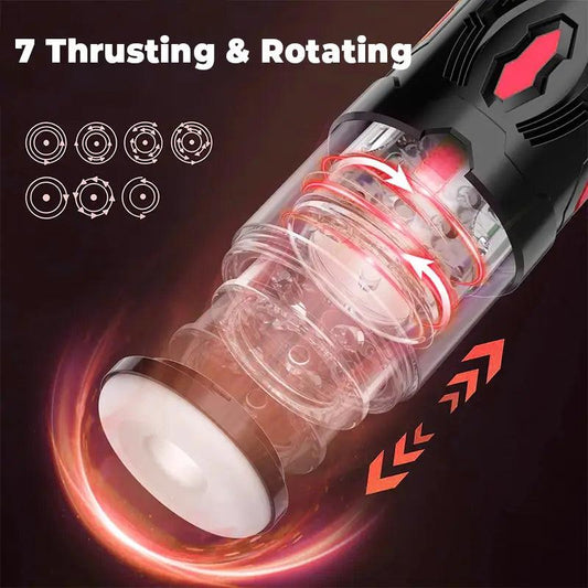 Armored Samurai Retractable Swivel Masturbation Cup