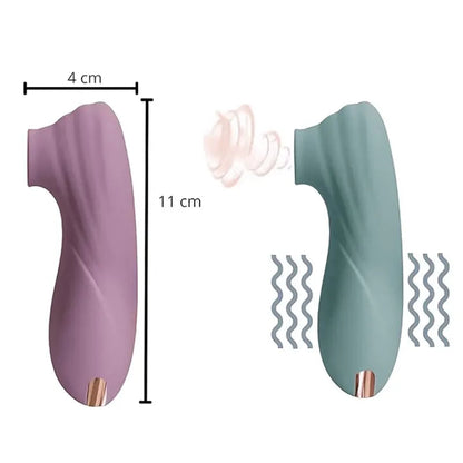 Wide-mouth clitoral sucker vibrator with precise vibration