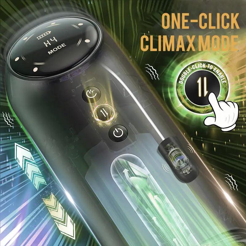 Automatic Digital Display Stretching Sucking Smart Heated Masturbation Cups