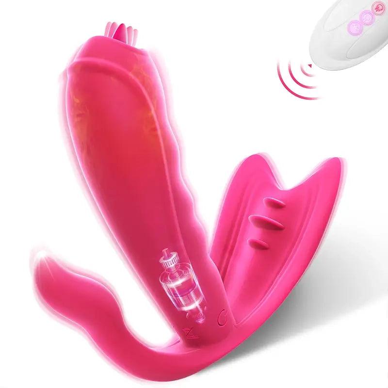 Butterfly vibrator that supports long-distance interaction