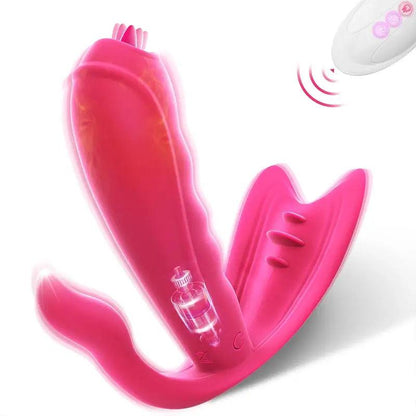 Butterfly vibrator that supports long-distance interaction