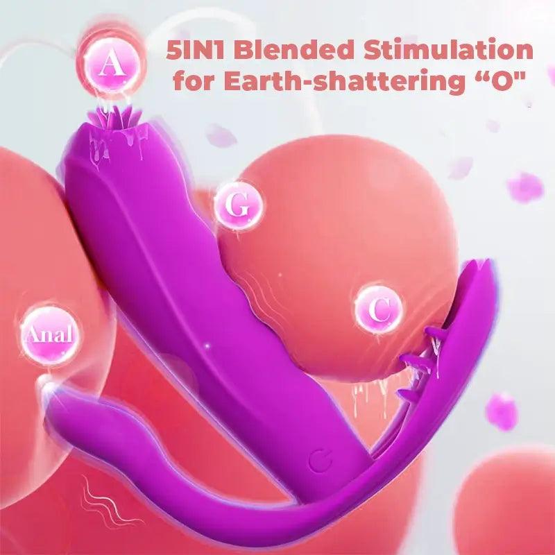 Butterfly vibrator that supports long-distance interaction