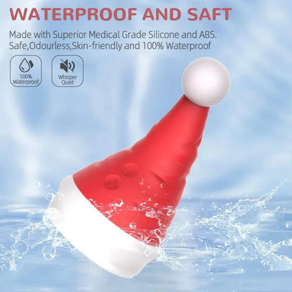 Christmas Hat Rolling Ball Vibrating Masturbator