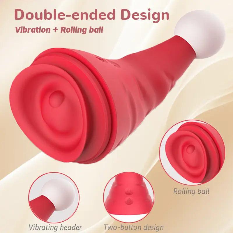Christmas Hat Rolling Ball Vibrating Masturbator