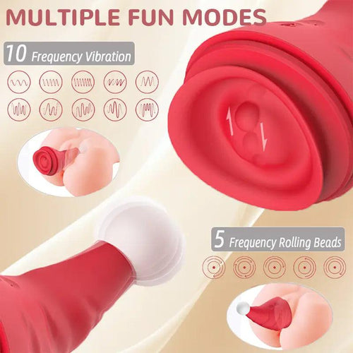 Christmas Hat Rolling Ball Vibrating Masturbator