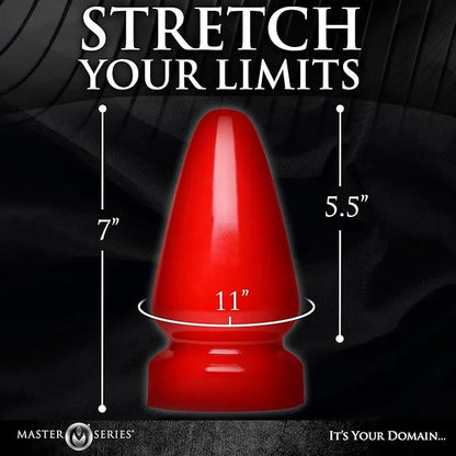 Christmas red size S anal plug, smooth and hard