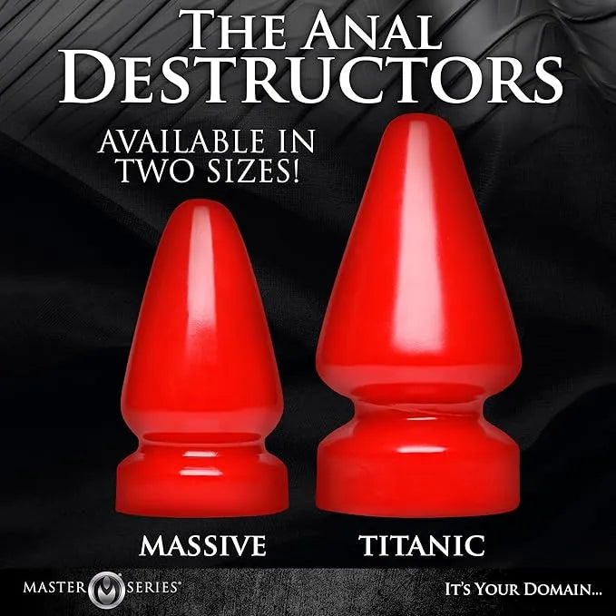 Christmas red size S anal plug, smooth and hard