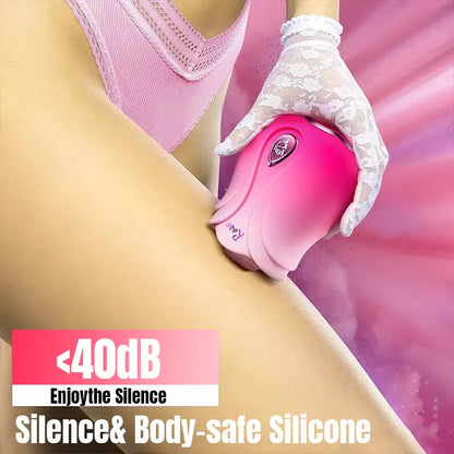 App-controlled 10 suction mode pink petal rose toy