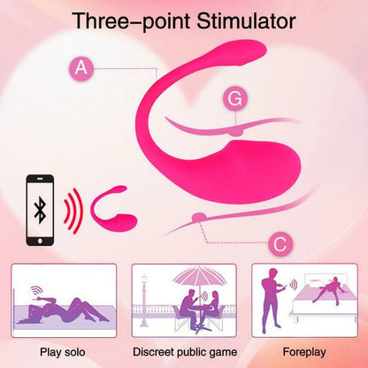 Bluetooth G-Spot Vibrator with Dolphin Design