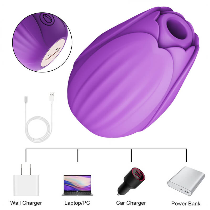 Blooming Rose Vibrator: Adult Pleasure Toy