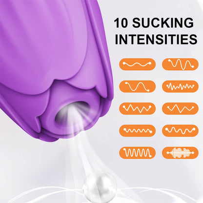 Blooming Rose Vibrator: Adult Pleasure Toy