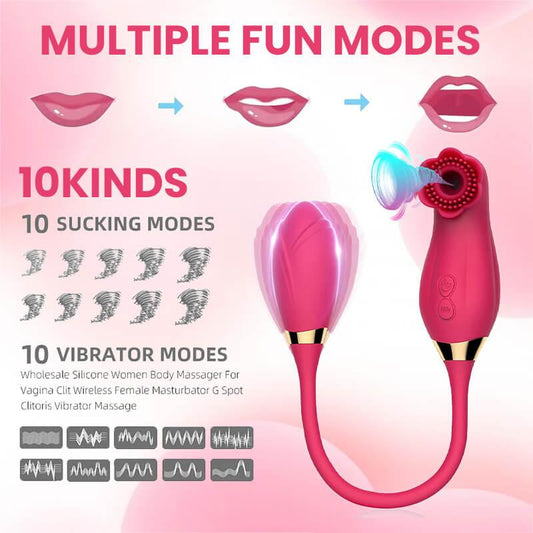 Vibrating Sucking Rose Pleasure